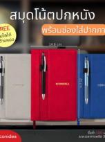 สมุดโน้ตปกหนัง A5 ฟรี ปากกา-FPM-NB16 (1)